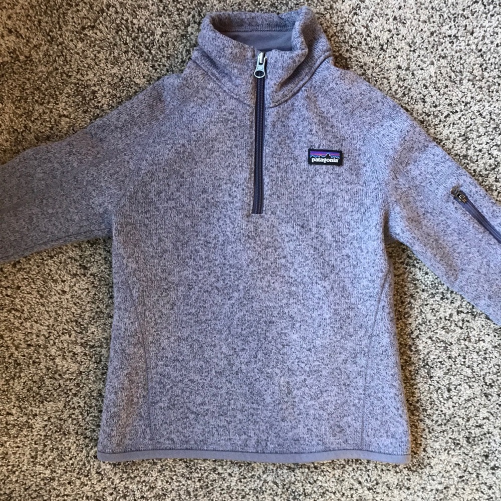 Patagonia pullover sweater girl GRAY size xs 5-6.